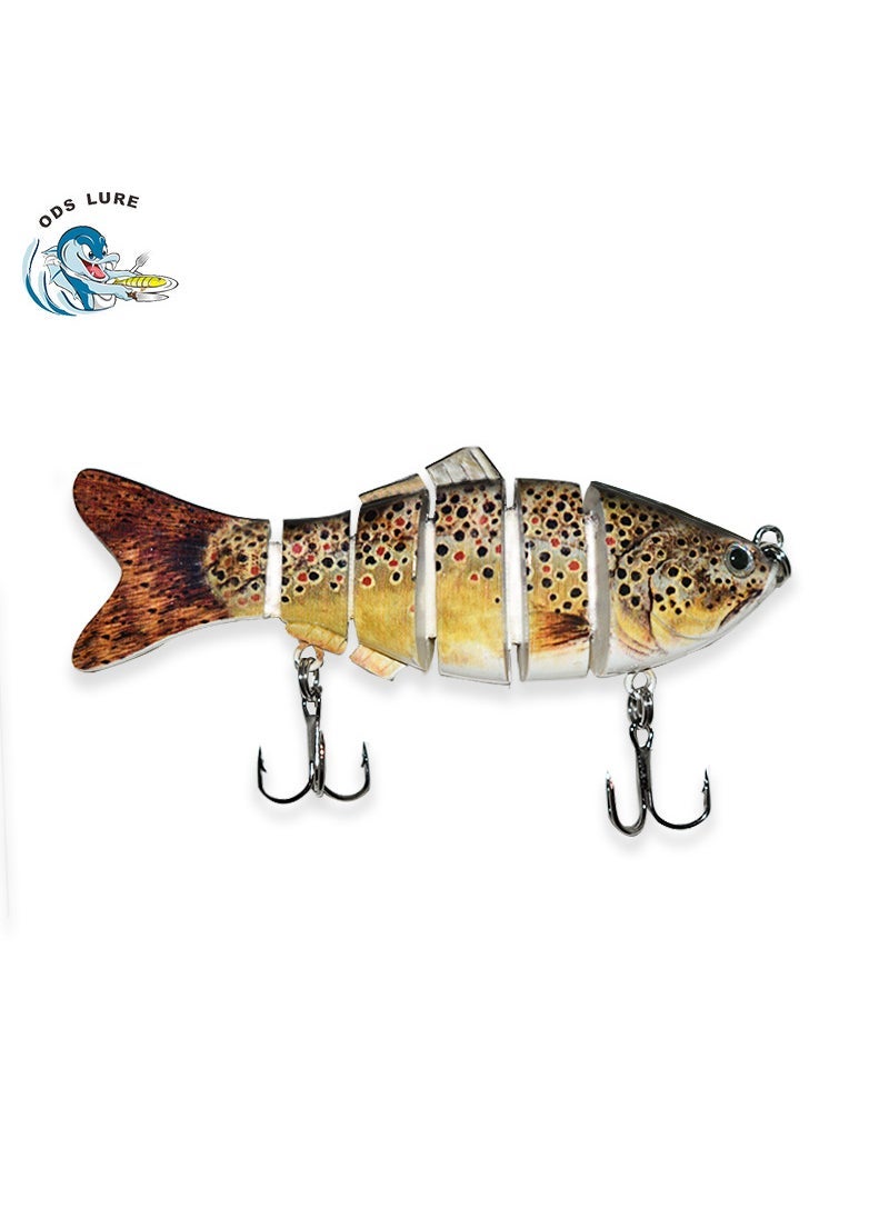 Generic Simulation hard bait 10cm/17G multi-section Fish Road bait 6 bionic bait hard bait multi-section Fish Spot special bait 316