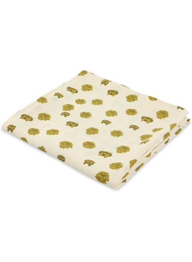 Trixie Muslin Fabric, 110 x 110 cm, Happy Leopard