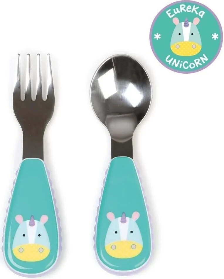سكيب هوب Zoo Fork Spoon Set Unicorn