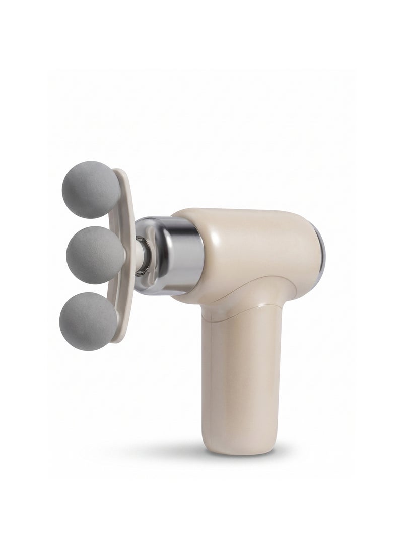 جهاز مساج عضلات عميق Massage Gun لتخفيف الشد والتعب بسرعة مع 9 رؤوس متعددة وشحن Type-C للاستخدام المنزلي والرياضي - Image 1