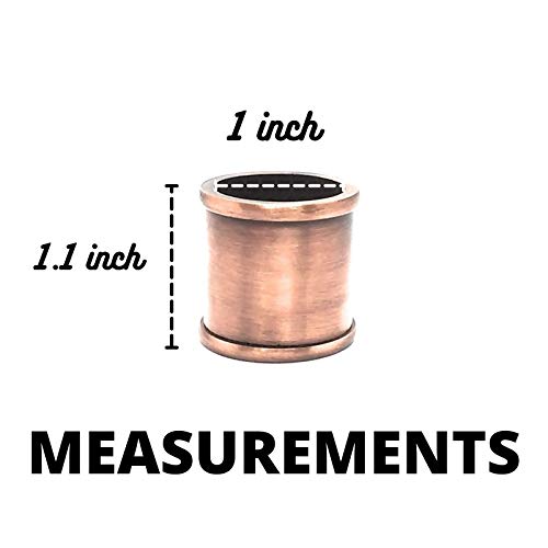 FAPBADRI Wall to Wall Bracket (Conceal Support) for Any 1 inch Curtain Rod/Pipe, Screws & Wallplugs Included, Material - Stainless Steel, Colour - Copper, Pack of 4 - Image 2