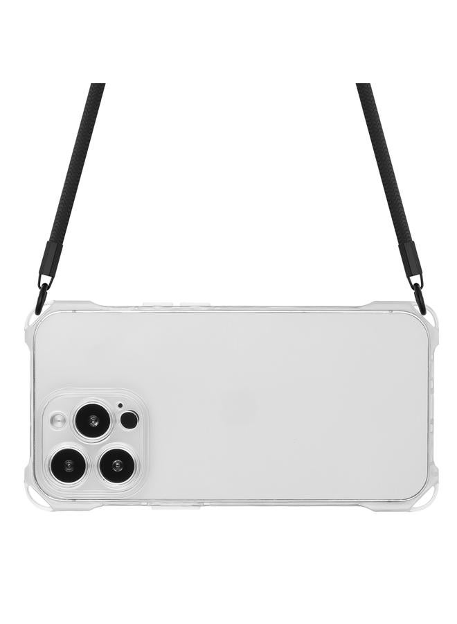 Zaboon Case For iPhone 12 Pro Four-corner Shockproof TPU Phone Case with Lanyard - Image 3