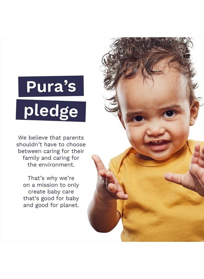 Pura Size 6 Eco-Friendly Diapers (29+ lbs) Totally Chlorine Free (TCF) Hypoallergenic, Soft Organic Cotton, Sustainable, up to 12 Hours Leak Protection, Allergy UK, 1 Packs of 18 Diapers - Image 5