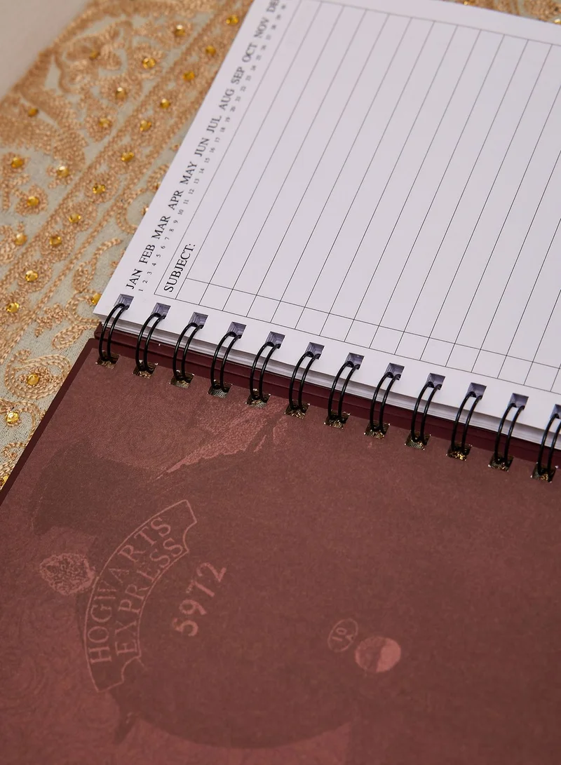 Harry Potter Burgundy Themed Notebook Planner With Elastic