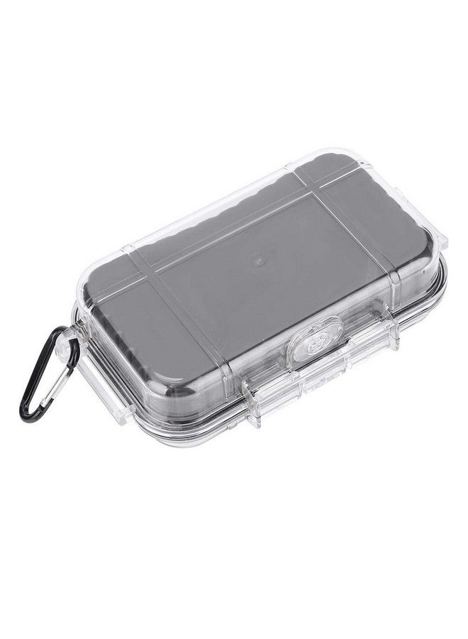 Vbestlife Plastic Waterproof Shockproof Box, Outdoor Waterproof Airtight Survival Case Storage Case Floating Hard Shell Wet Dry Box Carry Box Container Marine Fishfinder Case 4 Colors (Transparent) - Image 3