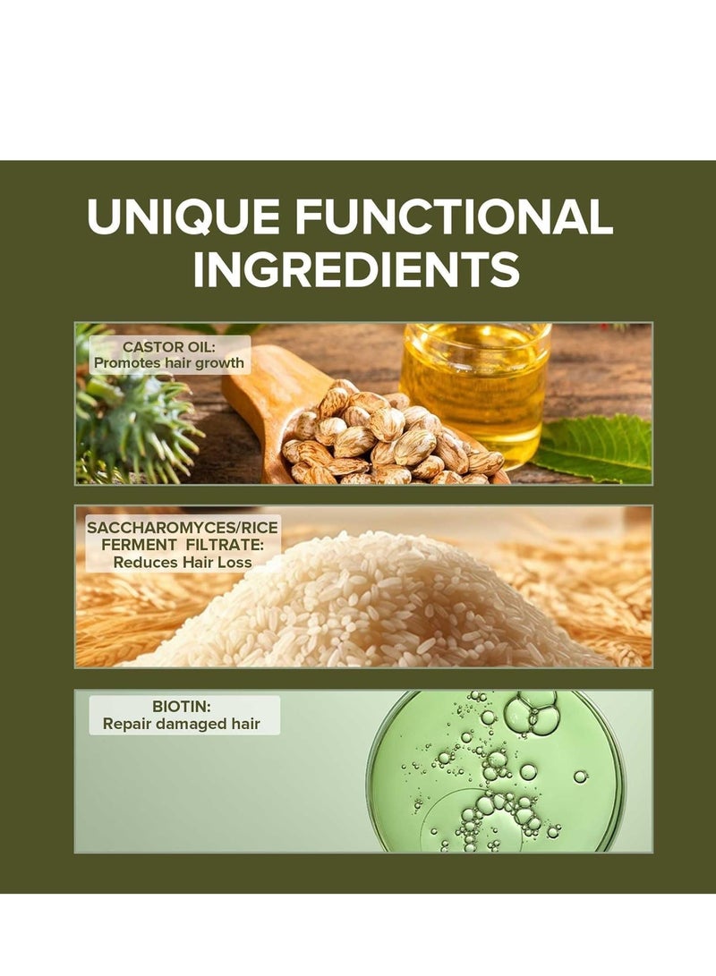 Lanthome Hair Growth Spray, Batana Oil, Castor Oil and Rosemary Oil, Contains Rice Water and Biotin, Promotes Hair Growth, Moisturizes and Strengthens Hair, Promotes Hair Thickening 60ml - Image 5