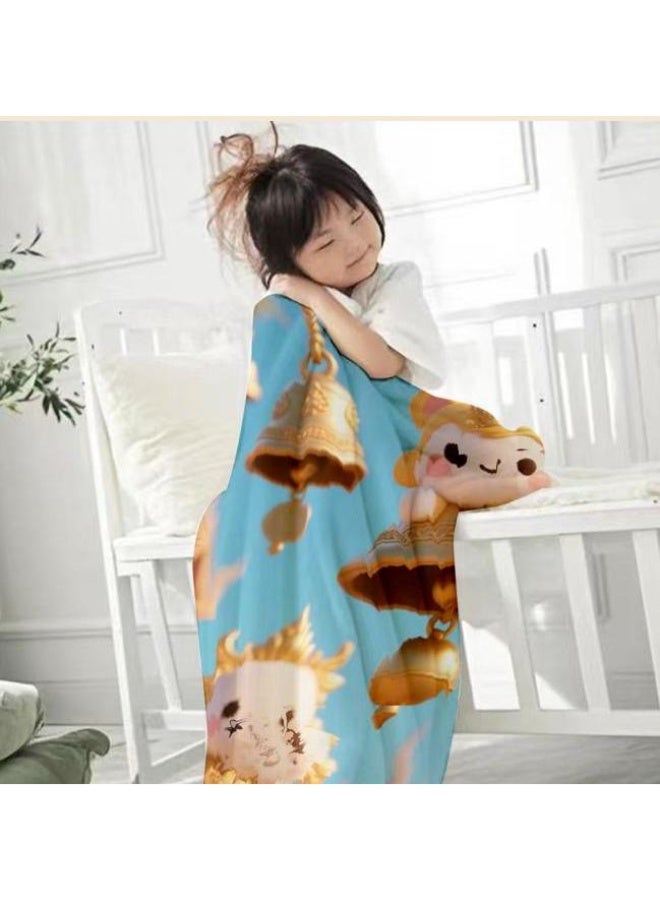 عام بطانية رقيقة من الفانيلا الكرتونية للأطفال والرضع (دافئة ومريحة، ومناسبة للنوم والألعاب) 70 سم * 100 سم - Image 3