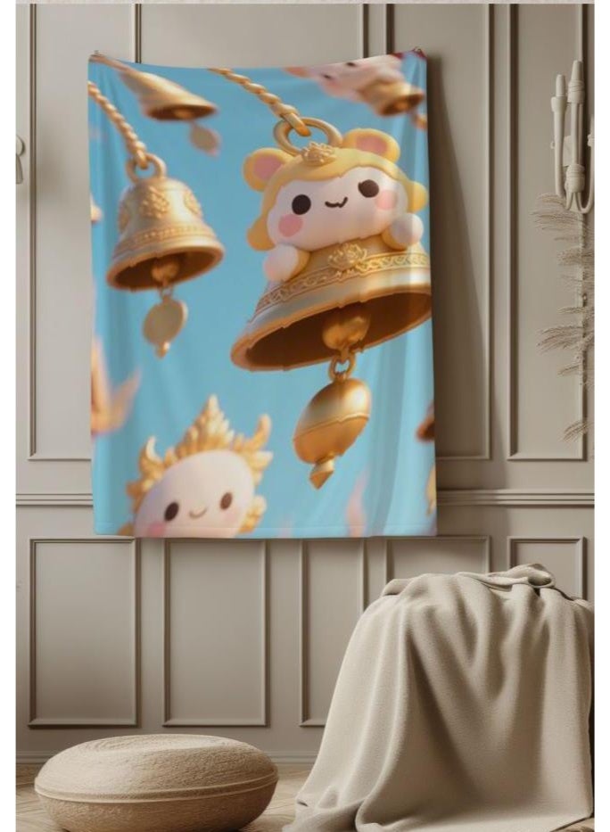 عام بطانية رقيقة من الفانيلا الكرتونية للأطفال والرضع (دافئة ومريحة، ومناسبة للنوم والألعاب) 70 سم * 100 سم - Image 1