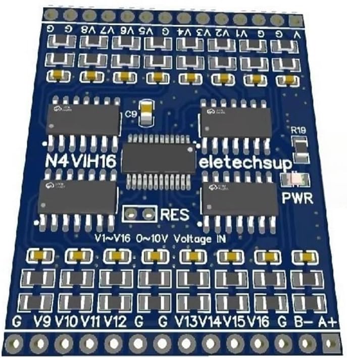 16AI RS485 Modbus RTU ADC Module 0 5V 0 10V 4 20mA Analog Input DC 5V Mini PinBoard - Image 2