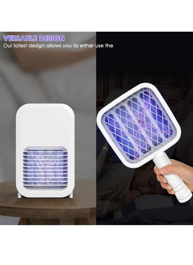 FALMER Fly Insect Mosquito Rechargeable Swatter Zapper with 2-in-1 Design and Wall Mountable Holder Dock  - Image 3