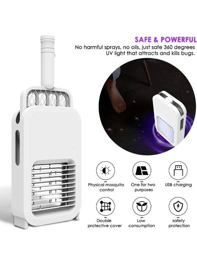 FALMER - Fly Insect Mosquito Rechargeable Swatter Zapper with 2-in-1 Design and Wall Mountable Holder Dock - Image 1