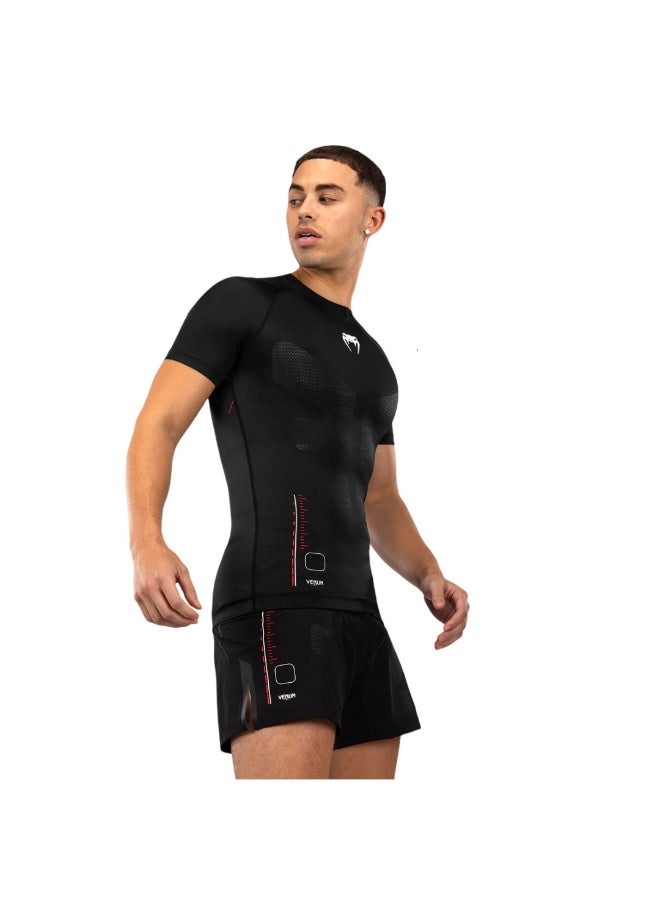 VENUM TACTICAL XT RASHGUARDS SHORT SLEEVES BLACK/FIRE RED