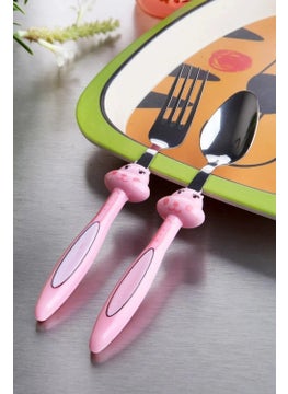 Purple Bebe Baby 3 Piece Children's Fork, Spoon and Food Plate Set with Rabbit Figure (Pink) - pzsku/Z247CE91EBC3181D59527Z/45/_/1725791091/d98adf11-0937-4b30-bea0-0c84674a0cba