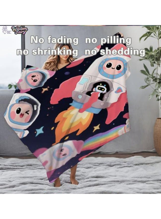 عام Wisdom Fairy (أحدث) بطانية رقيقة من الفانيلا (دافئة ومريحة، ومناسبة للنوم، واستخدام اللعبة، وإزالة الغبار والرمل) 150 سم * 200 سم - 85 - Image 1