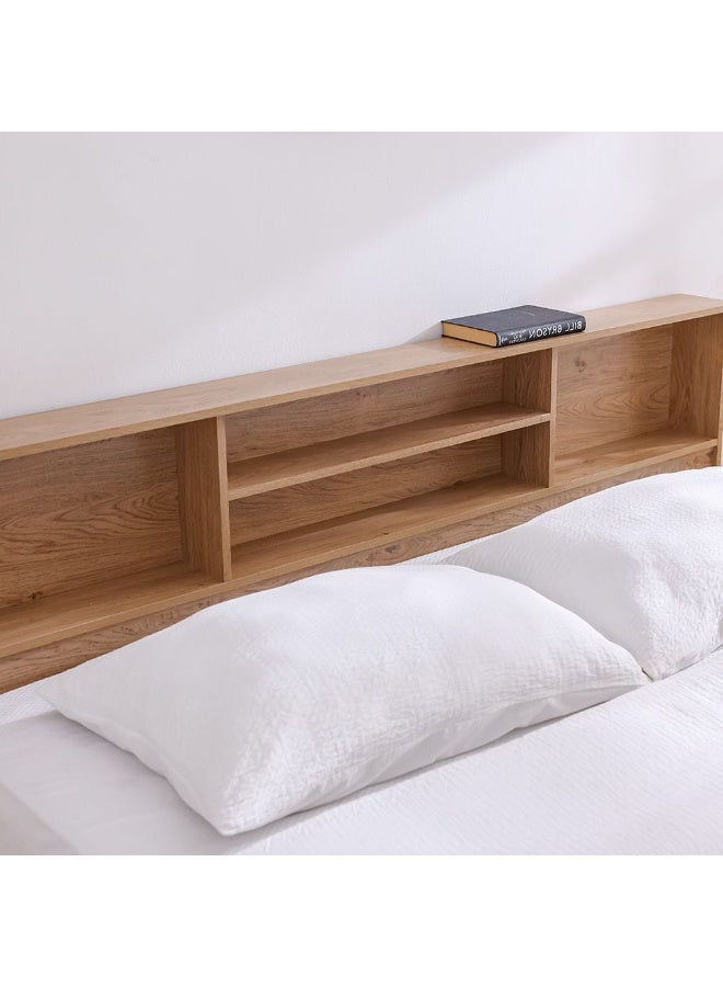DANUBE HOME طقم سرير ملكي جديد 180x200 مع طاولة جانبية، خزانة، مرآة وكرسي - أثاث غرفة نوم من خشب البلوط - أطقم غرف نوم ملكية أنيقة لتزيين المنازل الحديثة - ضمان لمدة 2 سنة - ماليزيا - Image 3