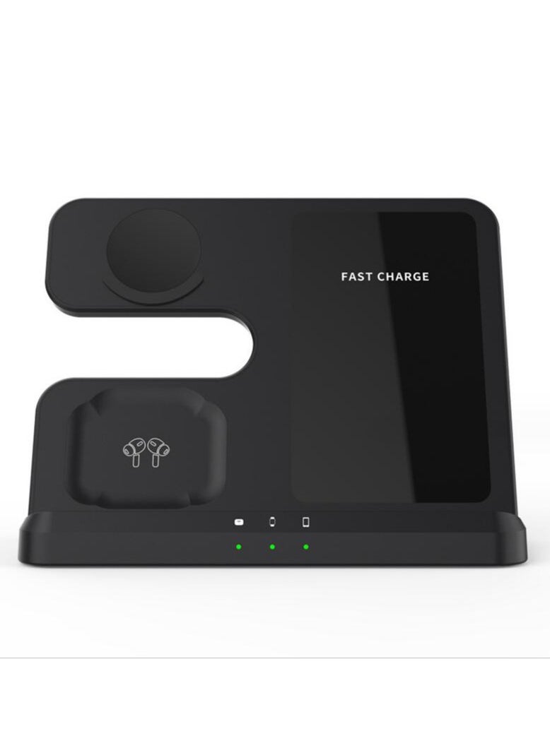 Generic - 15W 3 In 1 Wireless Charger Stand Fast Charging Dock Station for Samsung Z Fold 3 S21 S20 Galaxy Watch 5 4 3 Active 2 S3 S4 Buds - Image 1