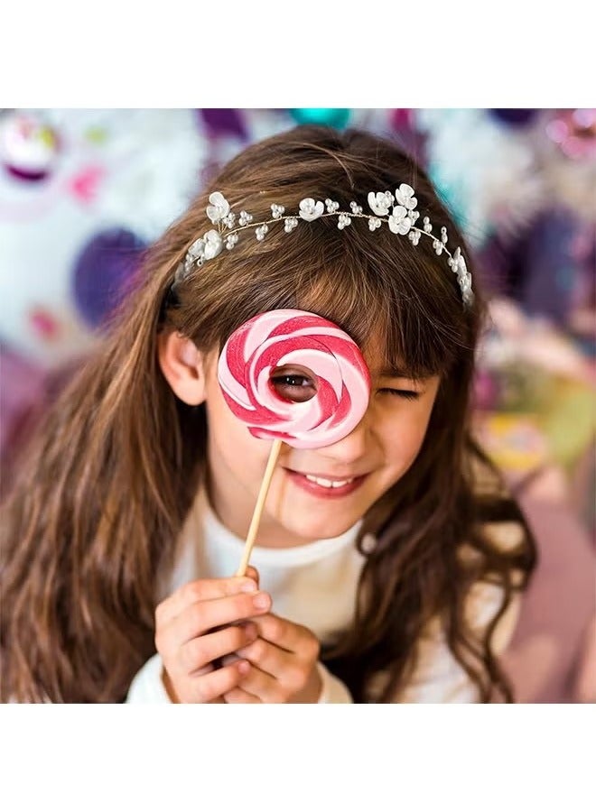 Flower Girl Headpiece, Pearl Wedding Headband Hair Accessories, For Birthday Party Photography Wedding - Image 4