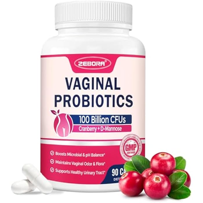 ZEBORA Vaginal Probiotics for Women Health pH Balance 100 B CFUs with Prebiotics & Lactobacillus,for Female Yeast Urinary Tract Infection Vag Odor & Flora Support Immune Digestive Gut Care - Image 1