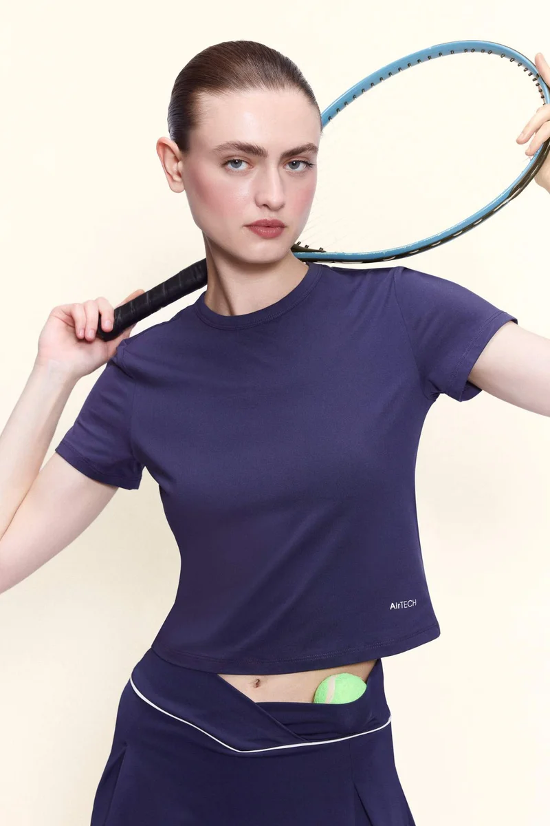 Defacto  Standard Fit Crew Neck Sports T-Shirt for Women | Best Price UAE
