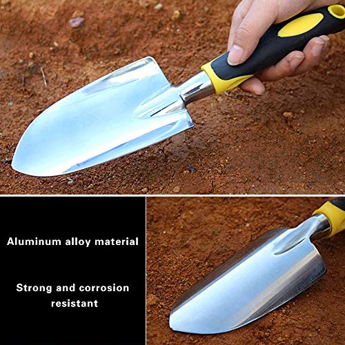 Cuayaes Garden Trowel Hand Shovel, Small Gardening Tools Aluminum Heavy Duty Garden Spade with Ergonomic Handle for Digging, Weeding, Planting, Transplanting - Image 4
