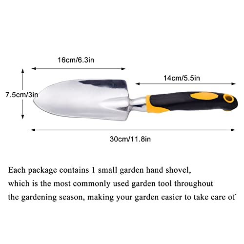 Cuayaes Garden Trowel Hand Shovel, Small Gardening Tools Aluminum Heavy Duty Garden Spade with Ergonomic Handle for Digging, Weeding, Planting, Transplanting - Image 2