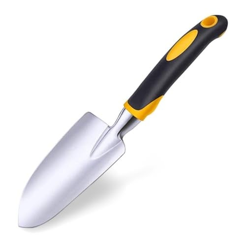 Cuayaes Garden Trowel Hand Shovel, Small Gardening Tools Aluminum Heavy Duty Garden Spade with Ergonomic Handle for Digging, Weeding, Planting, Transplanting - Image 1