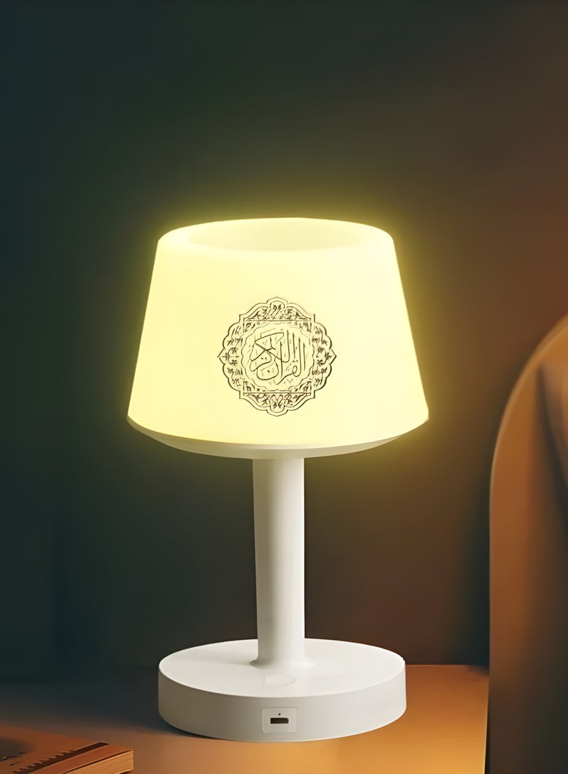 ريبنيو مكبر صوت للقرآن الكريم مزود بـ 7 ألوان LED تعمل باللمس من إكوانتو، سعة 8 جيجابايت مع 16 قارئًا بالإضافة إلى 16 ترجمة (SQ-917) - Image 1