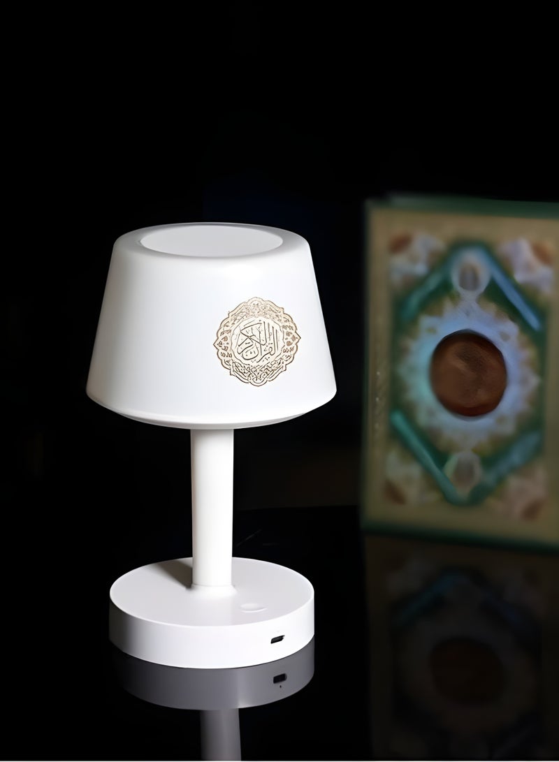 ريبنيو مكبر صوت للقرآن الكريم مزود بـ 7 ألوان LED تعمل باللمس من إكوانتو، سعة 8 جيجابايت مع 16 قارئًا بالإضافة إلى 16 ترجمة (SQ-917) - Image 2