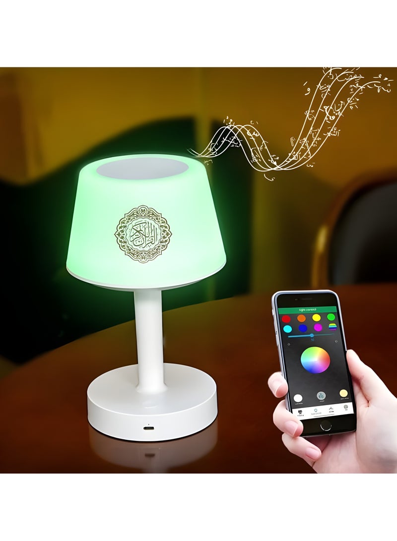 ريبنيو مكبر صوت للقرآن الكريم مزود بـ 7 ألوان LED تعمل باللمس من إكوانتو، سعة 8 جيجابايت مع 16 قارئًا بالإضافة إلى 16 ترجمة (SQ-917) - Image 3