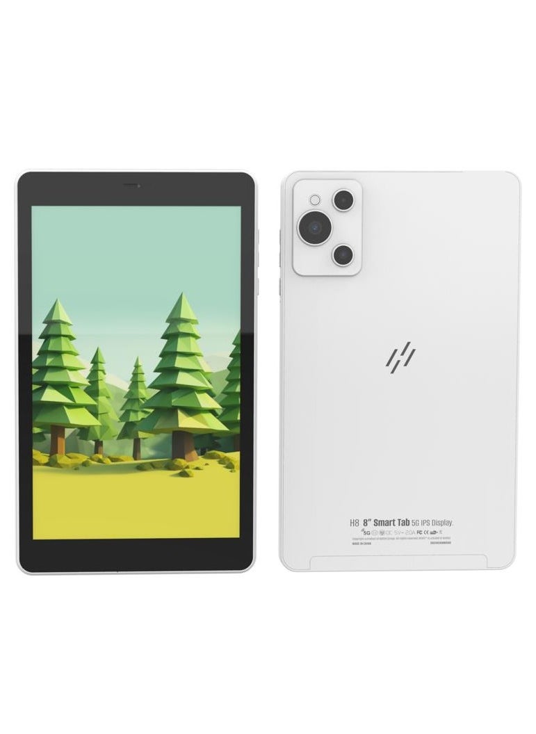 HEATZ - Premium H8 Tablet 8 Inch Dual SIM Silver 8GB RAM 512GB 5G With Bluetooth Keyboard - Image 1