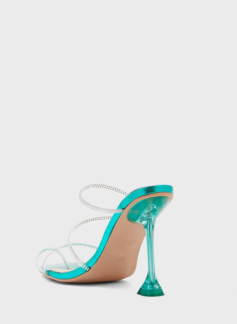 Ella Limited Edition Metallic Strappy Mule Sandal