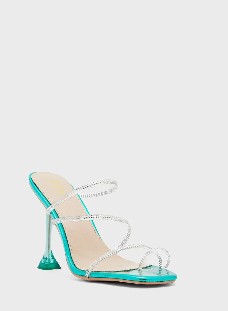 Ella Limited Edition Metallic Strappy Mule Sandal