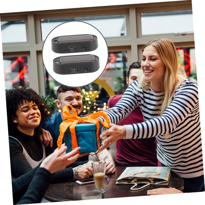 أضواء إنذار السيارة الشمسية 2 قطعة محاكاة للتحذير من السرقة لأمن المركبات - Image 4