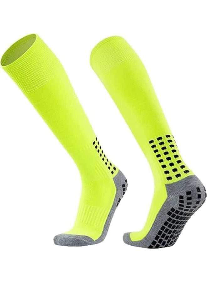 6 Pairs Men's Soccer Sock with Grip, Non Slip Sports Socks, Knee High Compression Base Football Basketball Socks - Image 2