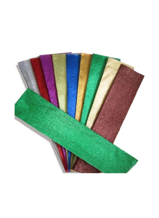 Terabyte ALLUMINIUM FOIL BACKED CREPE PAPER 50SHEET MULTICOLORS - Image 2