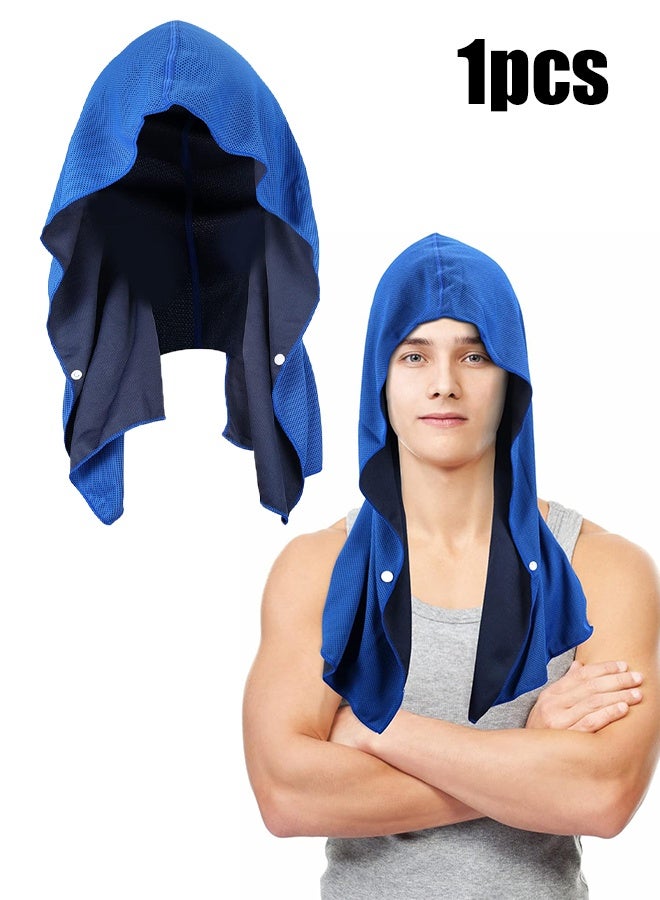 KANGLI 1 PCS Cooling Hoodie Towels, Instant Cooling Towels for Neck and Face,  Ice Towel for Hot Weather, Head Towel for Sports, Camping, Cycling & More Activities - Image 1