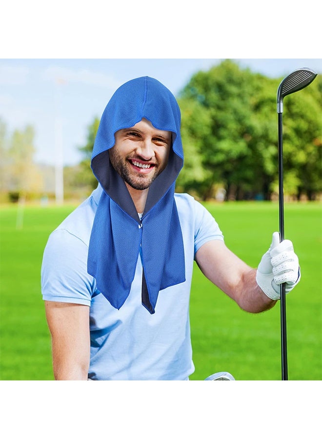 KANGLI 1 PCS Cooling Hoodie Towels, Instant Cooling Towels for Neck and Face,  Ice Towel for Hot Weather, Head Towel for Sports, Camping, Cycling & More Activities - Image 2