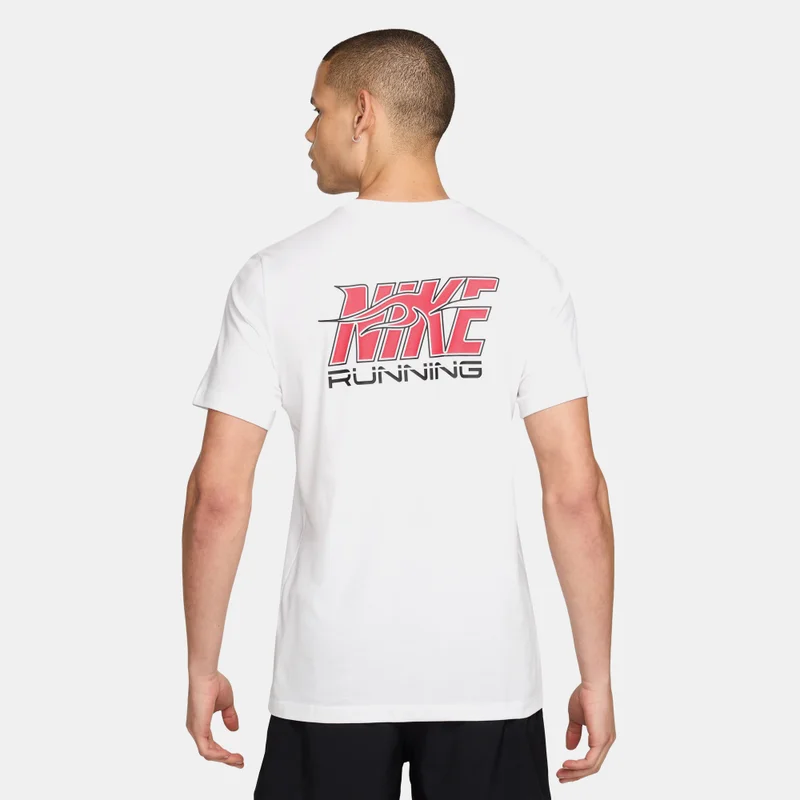 Nike White Men's Dri-FIT Running T-Shirt for Men | Best Price UAE