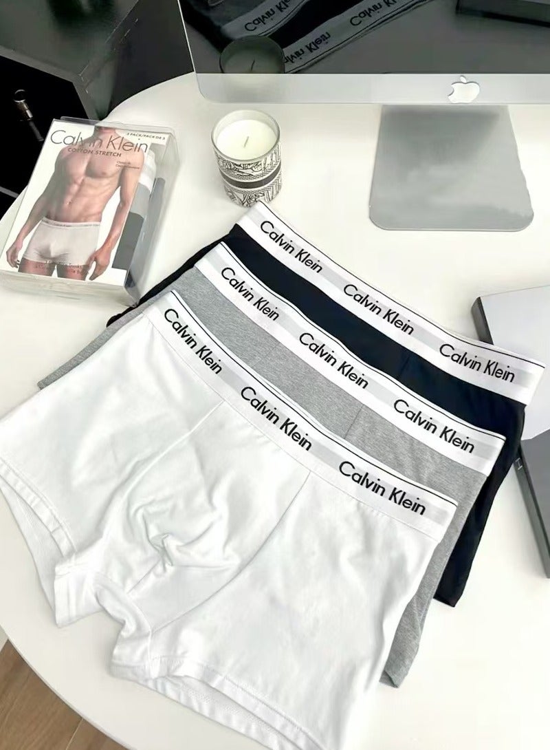 Calvin Klein Sports Calvin Klein Men's Boxer Briefs (3 Gift Box) cotton fits closely  - Image 3