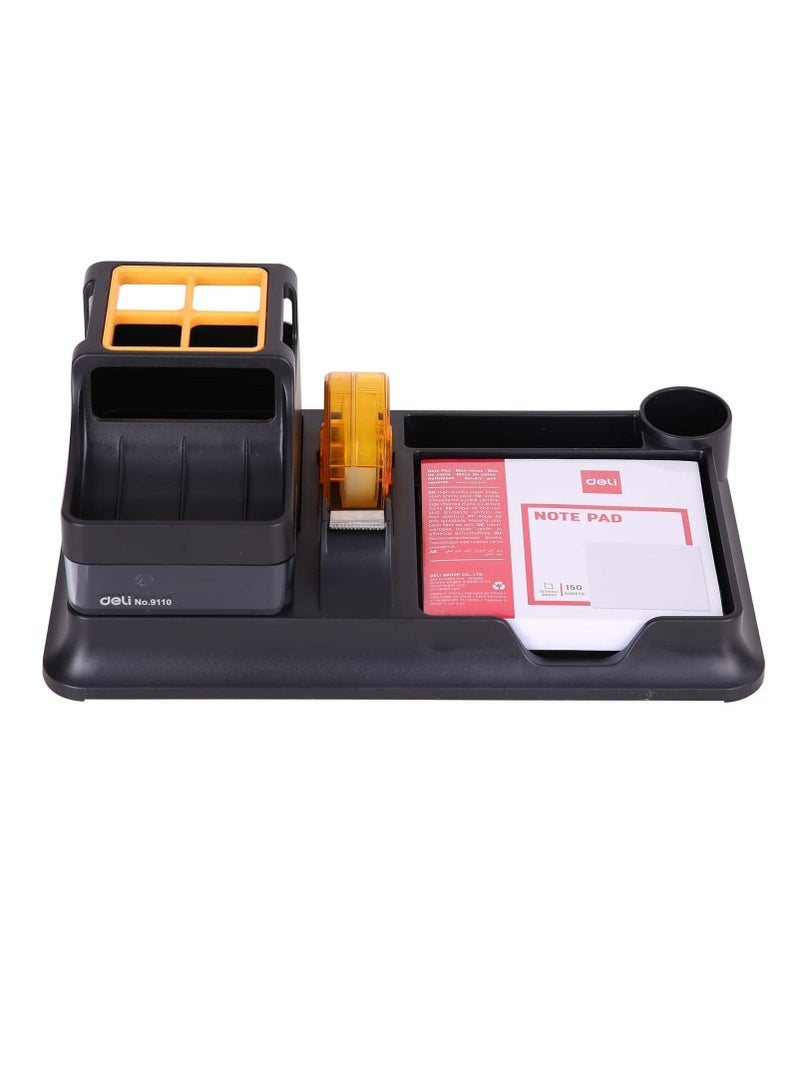 Deli Versatile Desk Organizer With Note Pad Assorted Colours - Image 2