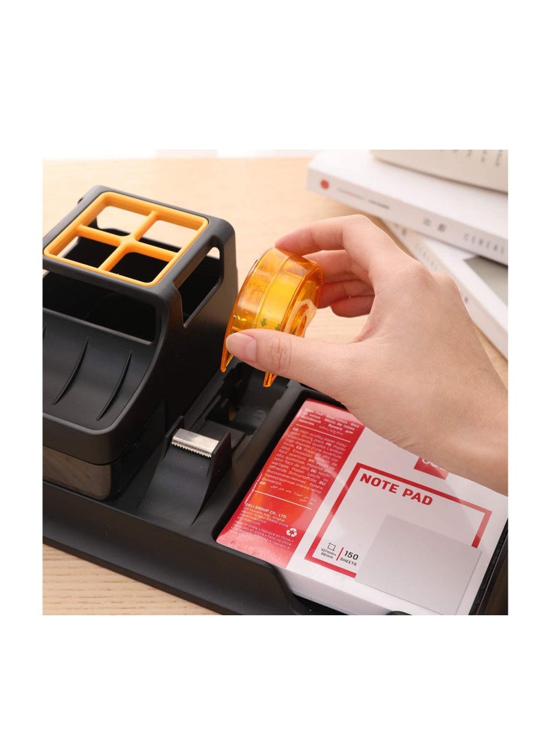 Deli Versatile Desk Organizer With Note Pad Assorted Colours - Image 4