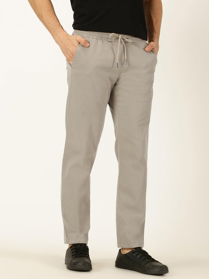 Thomas Scott Men Light Grey Smart Easy Wash Chino Trousers (Light Grey, 36) - Image 3