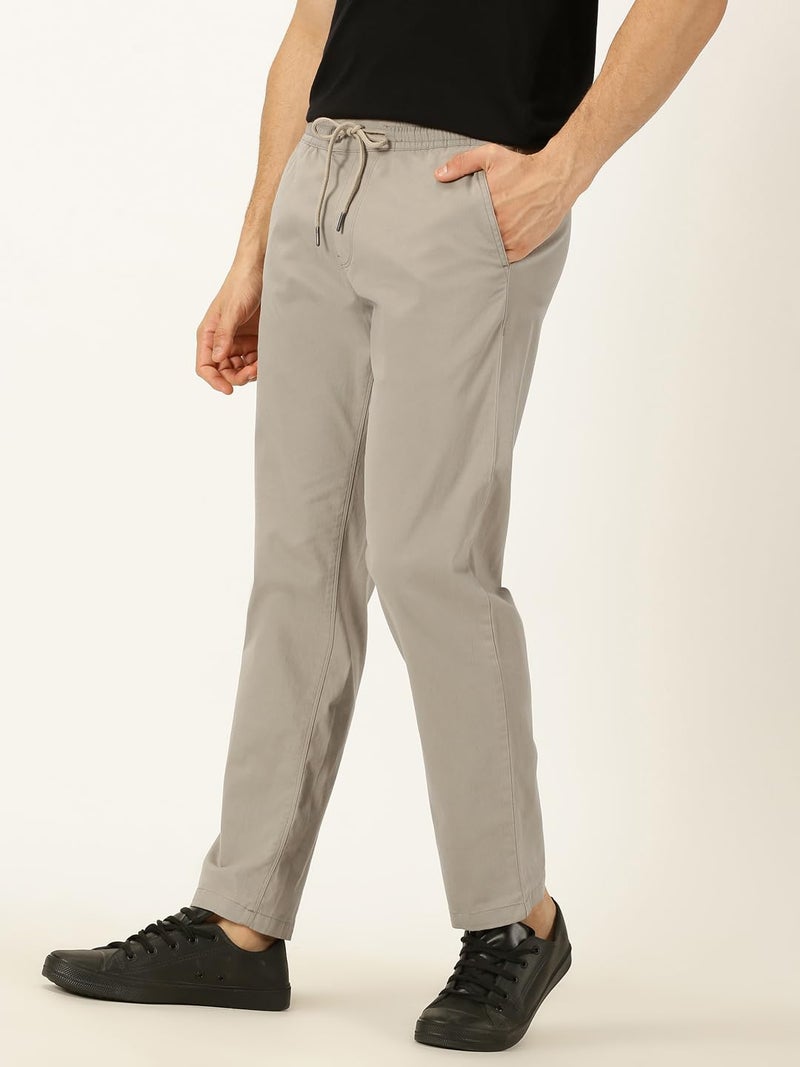 Thomas Scott Men Light Grey Smart Easy Wash Chino Trousers (Light Grey, 36) - Image 2