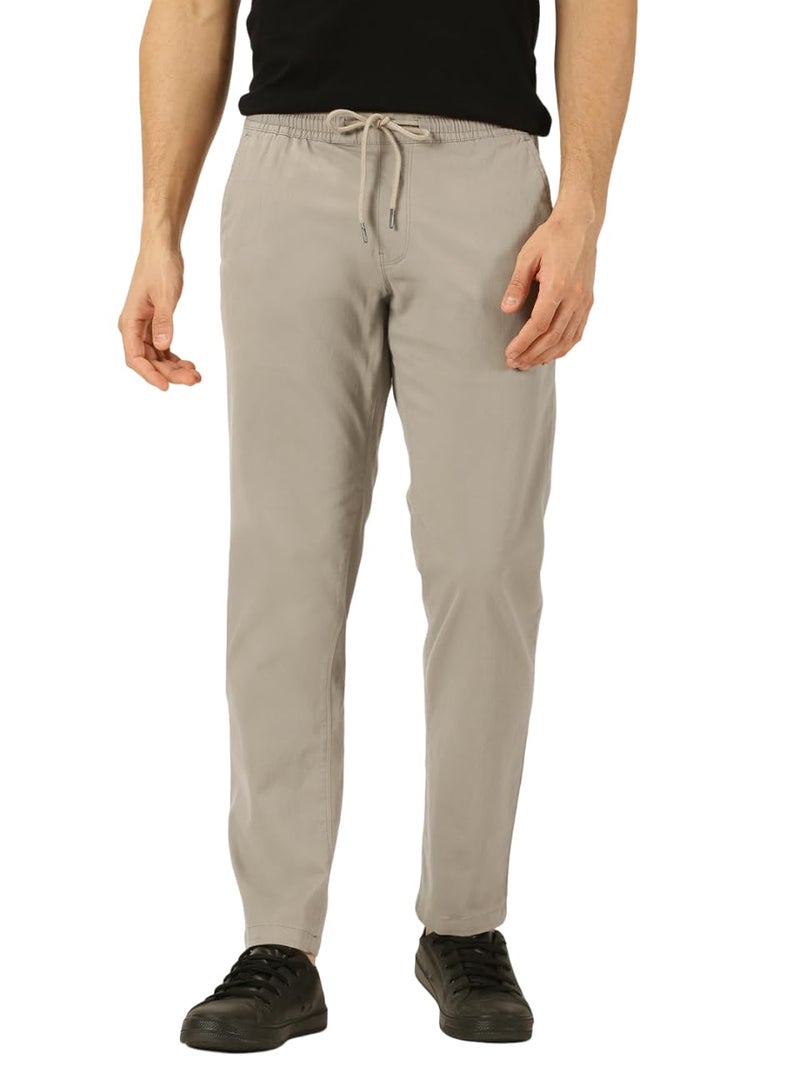 Thomas Scott Men Light Grey Smart Easy Wash Chino Trousers (Light Grey, 36) - Image 1