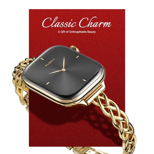 Tlselt Silm Bracelet Compatible with Apple Watch Bands 38/40/41/42/44/45/46/49mm for Women, Celtic Thin Dressy Stainless Steel Metal Designer Fancy Strap for iWatch Series 11 10 9 8 7 6 5 4 3 SE Ultra - Image 2