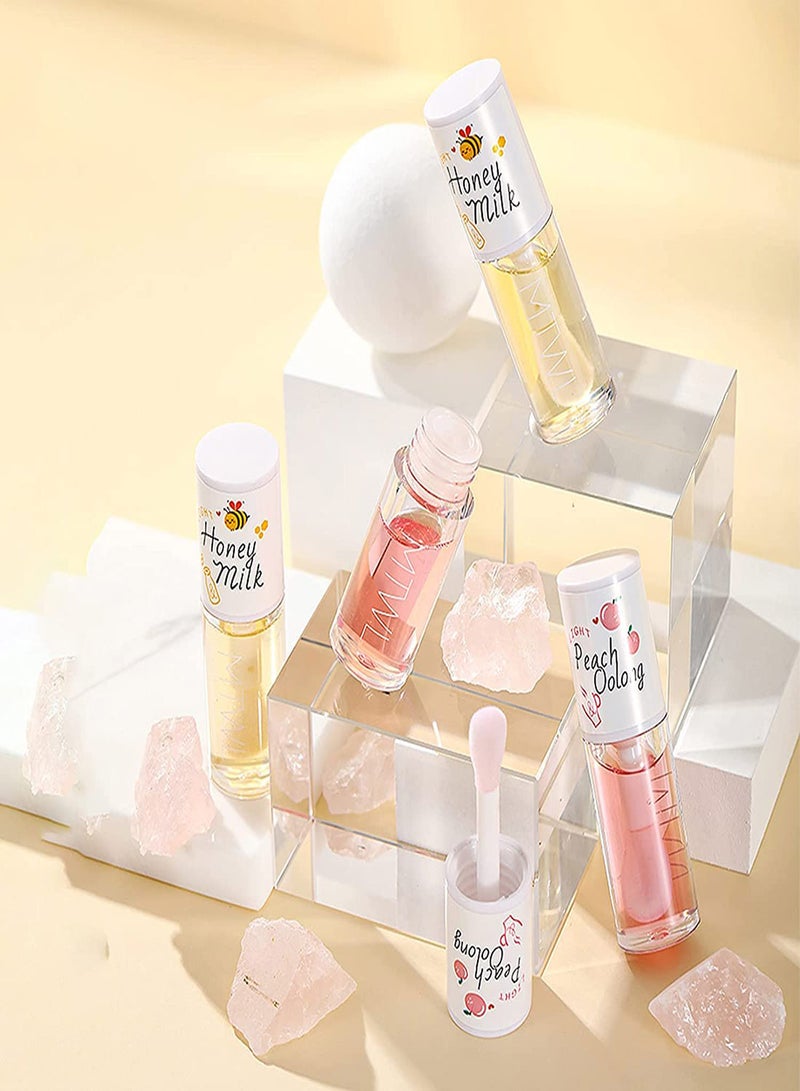 Moisturizing Crystal Jelly Lip Oil Set - 2 Pcs Hydrating Gloss for Plumping and Long-Lasting Lip Care - Image 3