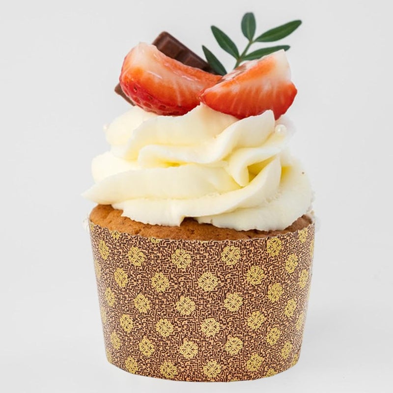 100 Pieces Paper Cups, Bread Cups, Material, Odorless, Cupcake Cases, Cake Cases for Anniversaries and, C, 9cmx8.5cm - Image 4