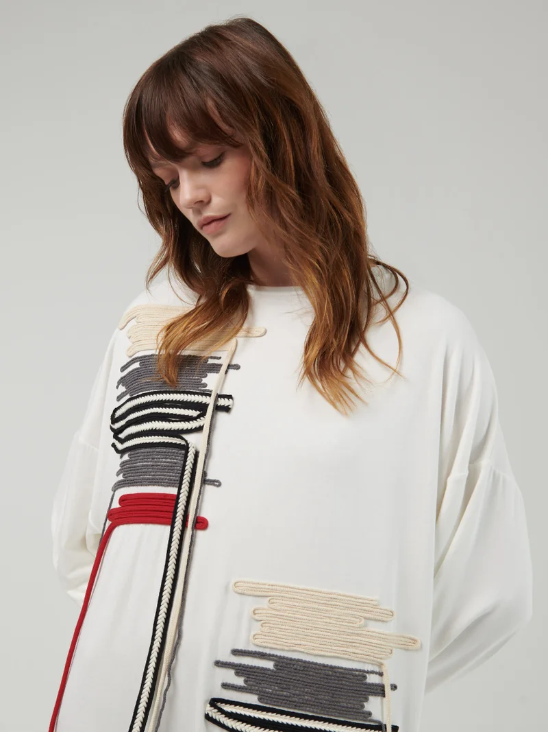 leem Cord Embroidered Kaftan