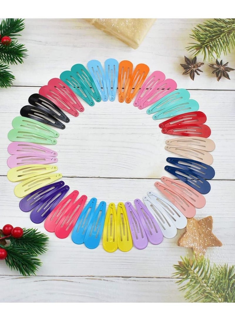 MARGOUN 50Pcs Snap Hair Clip Metal Non Slip Multicolor Hair Barrette Girls Women Hair Accessories - Image 5
