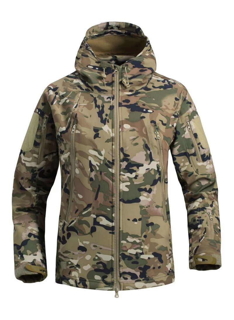 Loquat Outdoor Autumn And Winter Mountaineering Suit Camouflage Jacket 
